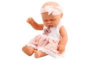Sleeping Baby Doll Pink Lace Dress with Star Headband