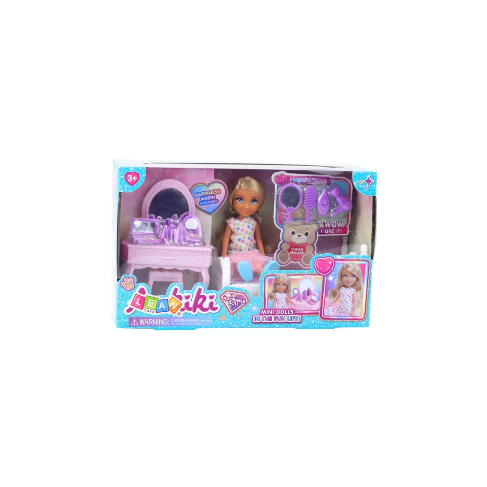 Lėlė su lova Anki's Doll Set + Priedai-Žaislai, Lėlės ir jų priedai, Lėlės-e-vaikas