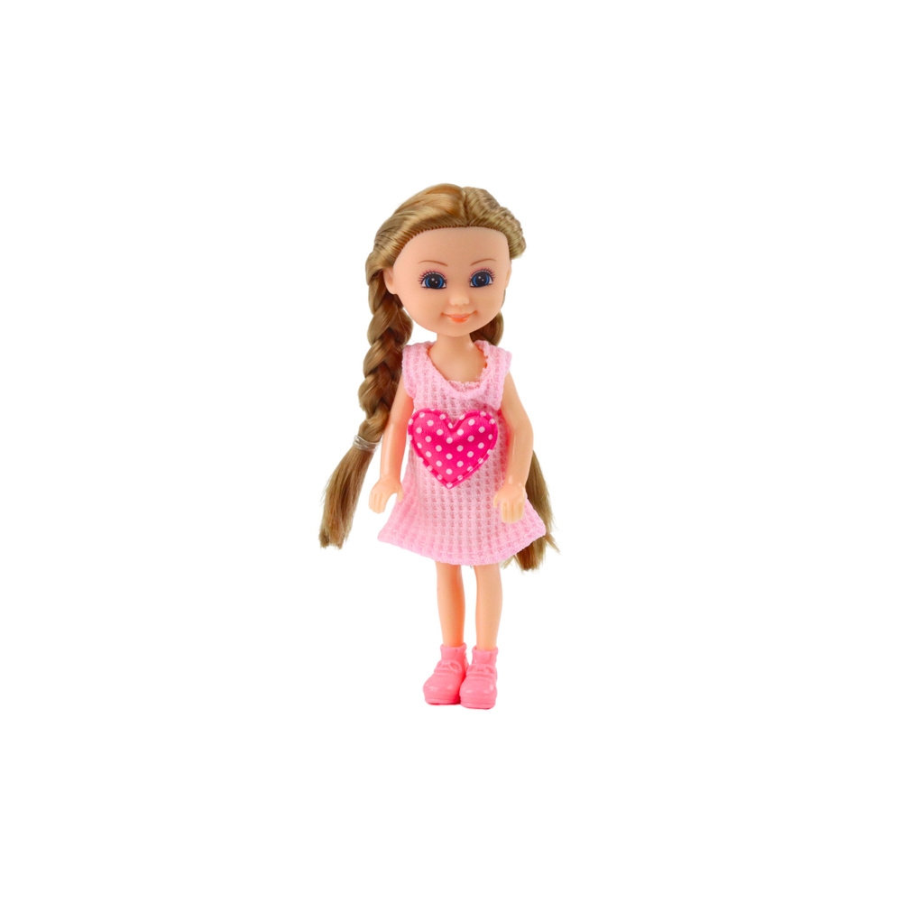 Mini lėlė su priedais Kitty vežimėlis Rožinis lėlių rinkinys