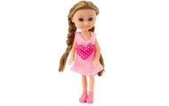 Mini lėlė su priedais Kitty vežimėlis Rožinis lėlių rinkinys