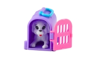 Mini lėlė su priedais Kitty vežimėlis Rožinis lėlių rinkinys