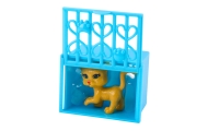 Mini lėlė su priedais Kitty vežimėlis Rožinis lėlių rinkinys