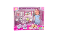 Mini Doll Sweet Accessories Blue Dress Set