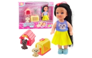 Mini Doll Dress Dog Kennel Carrier Set