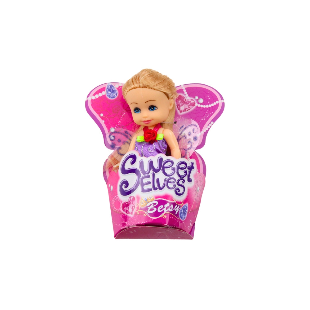 Mini Laleczka Wróżka Elf Niebieska Fioletowa Różowa Mix 11,5cm