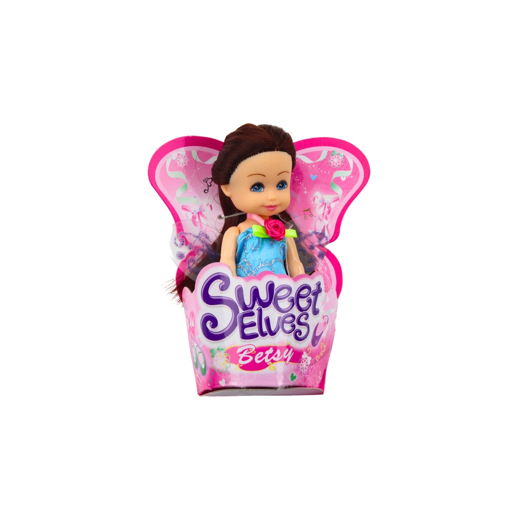 Mini Laleczka Wróżka Elf Niebieska Fioletowa Różowa Mix 11,5cm