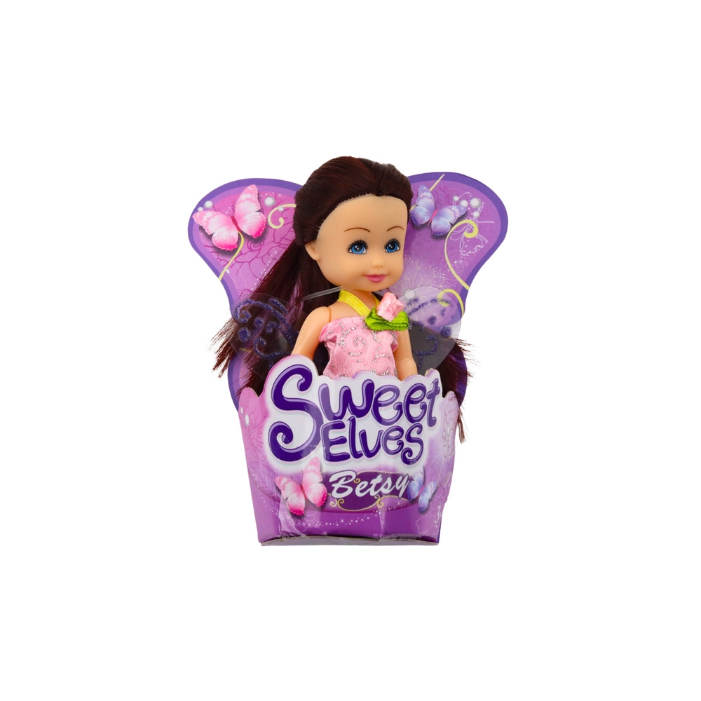 Mini Laleczka Wróżka Elf Niebieska Fioletowa Różowa Mix 11,5cm