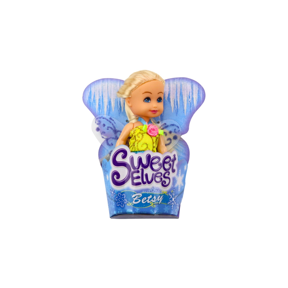 Mini Laleczka Wróżka Elf Niebieska Fioletowa Różowa Mix 11,5cm