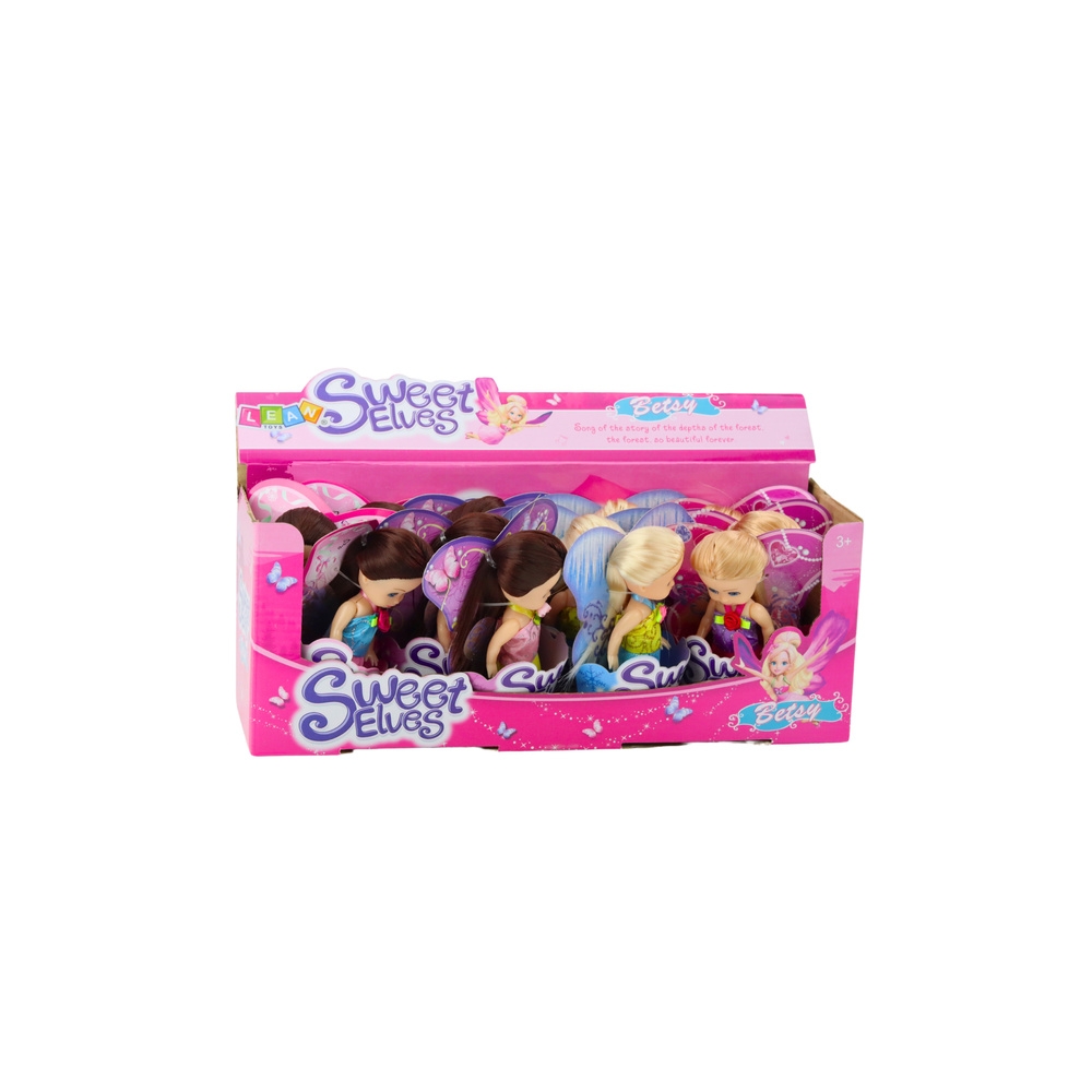 Mini Laleczka Wróżka Elf Niebieska Fioletowa Różowa Mix 11,5cm