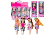 Lėlė Mini princesė su karūna Spalvota suknelė 14 cm MIX 1vnt-Žaislai, Lėlės ir jų priedai, Lėlės-e-vaikas