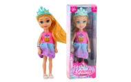 Lėlė Mini princesė su karūna Spalvota suknelė 14 cm MIX 1vnt-Žaislai, Lėlės ir jų priedai, Lėlės-e-vaikas