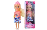 Lėlė Mini princesė su karūna Spalvota suknelė 14 cm MIX 1vnt-Žaislai, Lėlės ir jų priedai, Lėlės-e-vaikas
