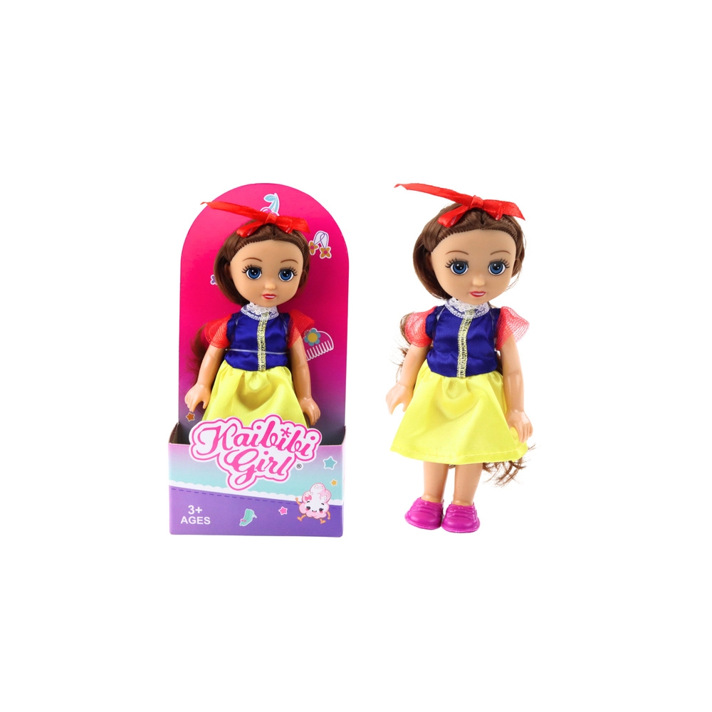 Lėlė Mini princesė su karūna dekoruota suknelė 17 cm MIX 1vnt-Žaislai, Lėlės ir jų priedai, Lėlės-e-vaikas