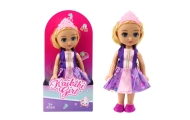 Mini Laleczka Księżniczka Korona Zdobiona Sukienka 17cm Mix