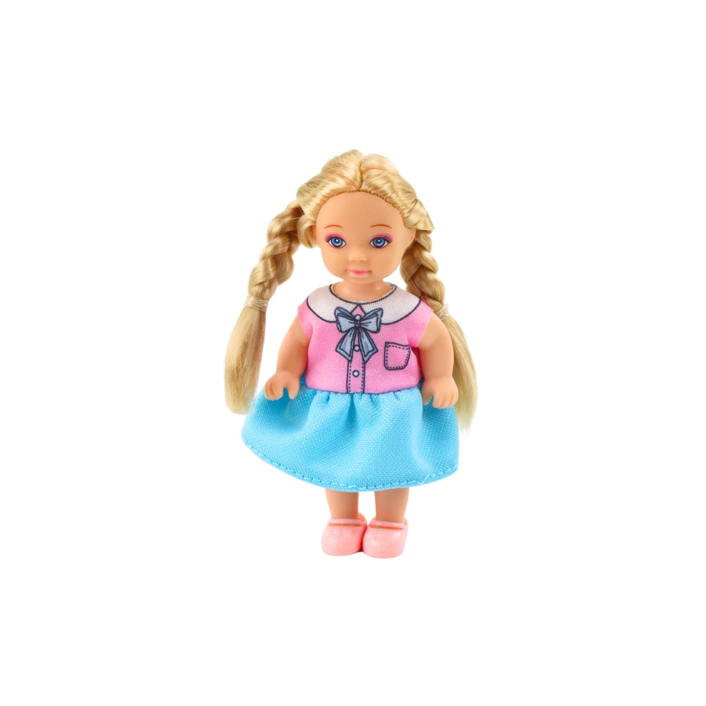 Mini Kaibibi lėlė Ilgi plaukai Spalvinga suknelė 12 cm Mix 1vnt-Žaislai, Lėlės ir jų priedai, Lėlės-e-vaikas