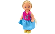 Mini Kaibibi lėlė Ilgi plaukai Spalvinga suknelė 12 cm Mix 1vnt