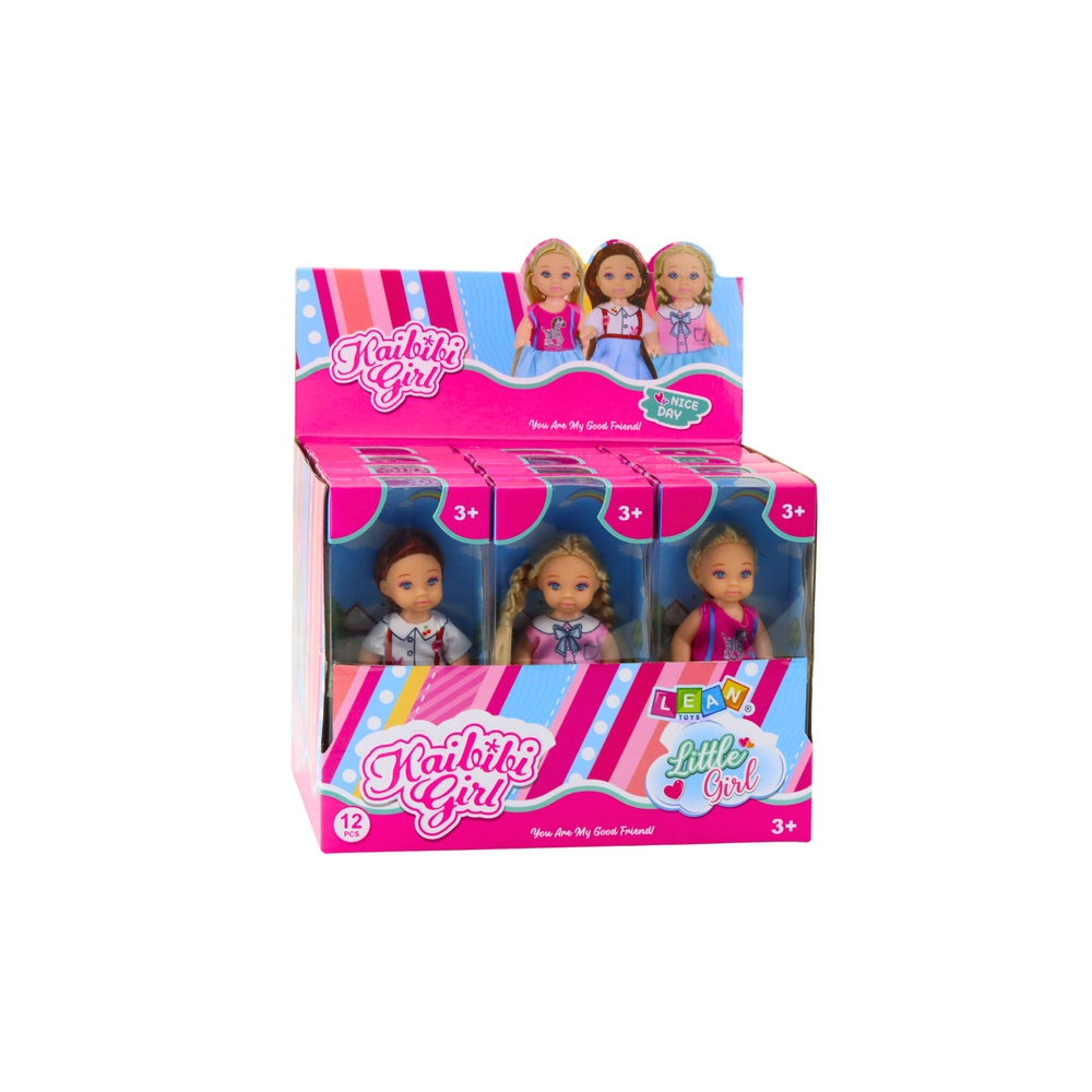 Mini Kaibibi lėlė Ilgi plaukai Spalvinga suknelė 12 cm Mix 1vnt-Žaislai, Lėlės ir jų priedai, Lėlės-e-vaikas
