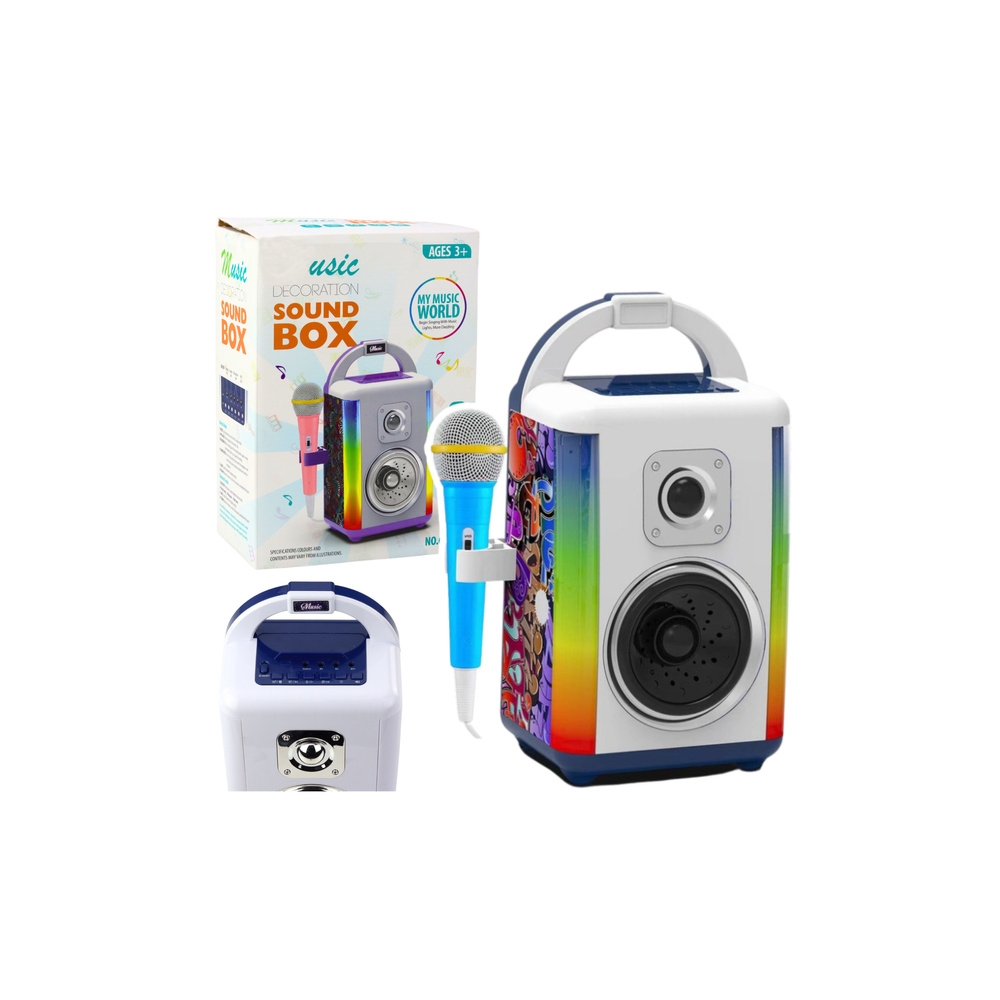 Muzikinis rinkinys Garso dėžutė Mikrofonas Bluetooth garsiakalbis MP3 įrašymas LED-Žaislai, Muzikiniai-e-vaikas