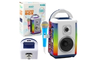 Zestaw Muzyczny Sound Box Mikrofon Głośnik Bluetooth MP3 Nagrywanie LED