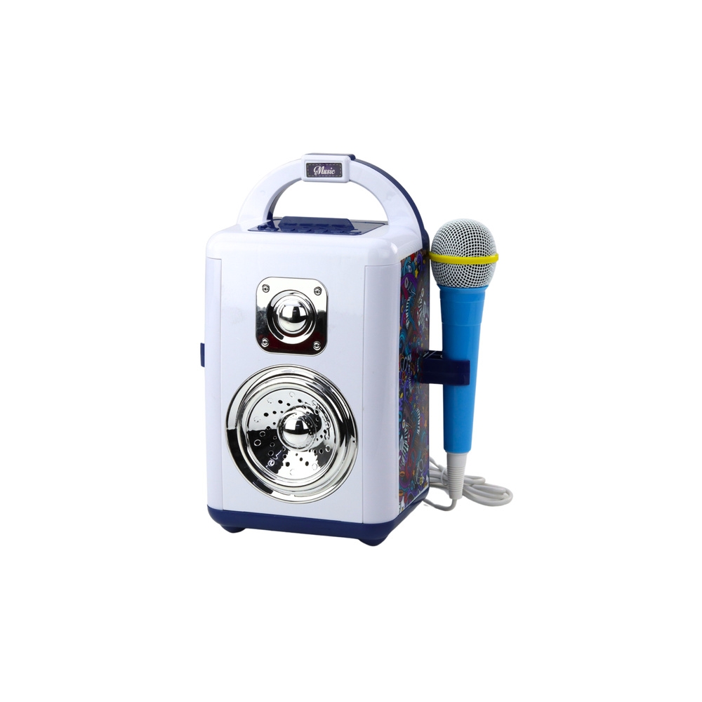 Zestaw Muzyczny Sound Box Mikrofon Głośnik Bluetooth MP3 Nagrywanie LED