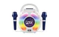 Zestaw Karaoke Dwa Mikrofony Głośnik Bluetooth MP3 Nagrywanie LED