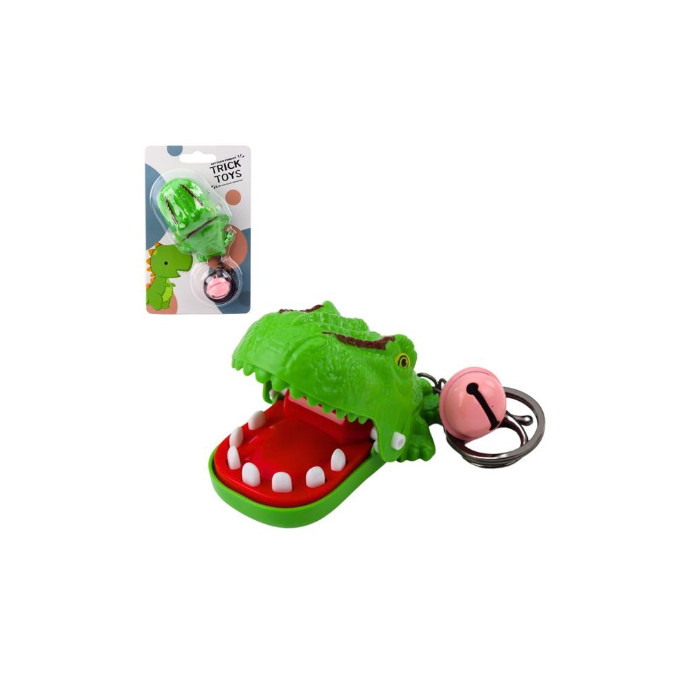 Arcade Game Dentist Dinosaur Keychain Pendant 2in1