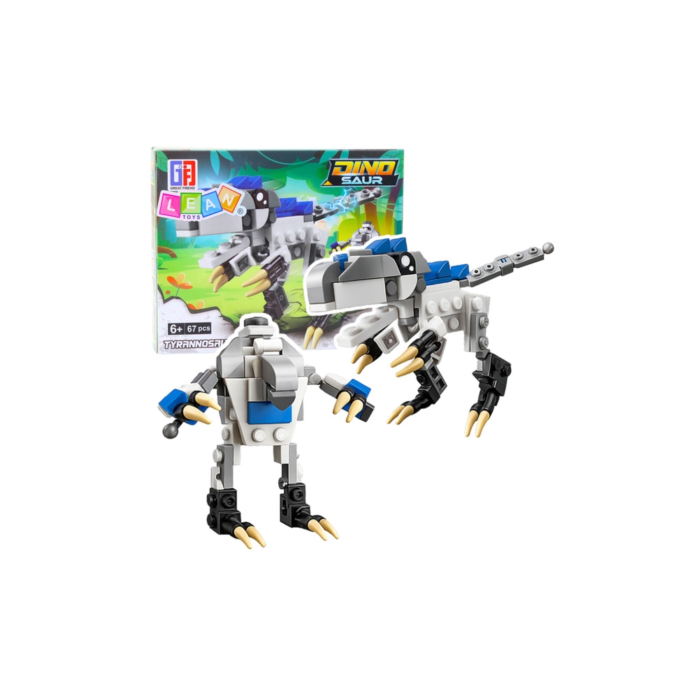 Klocki Konstrukcyjne 2w1 Dinozaur Robot Tyrannosaurus Rex 67 el.