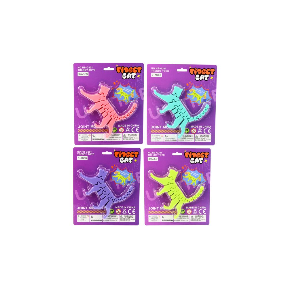 Erdvinis lankstus žaislas Katė Fidget 3D MIX 1vnt