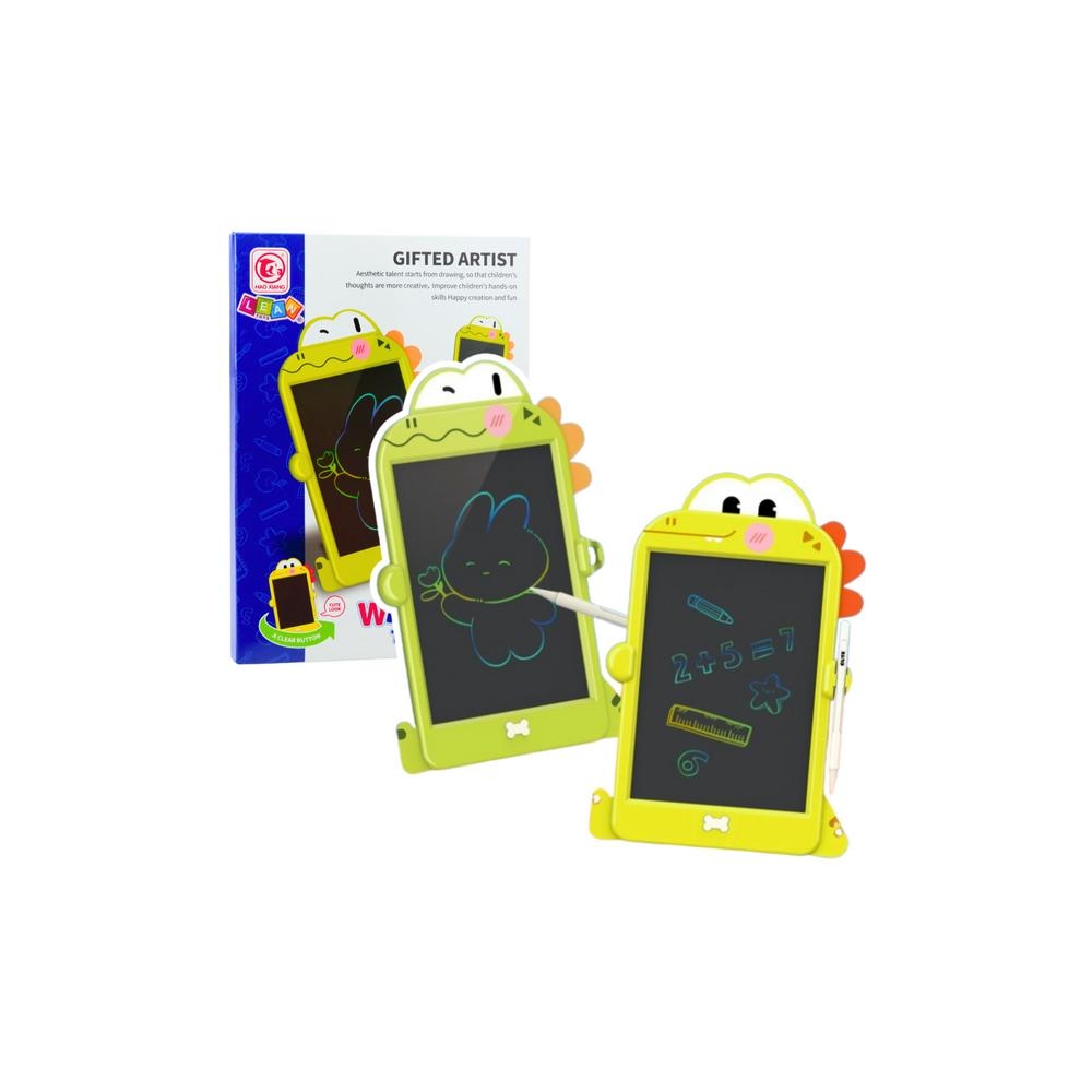 LCD rašymo lenta Dinozaurų rašiklis žalias