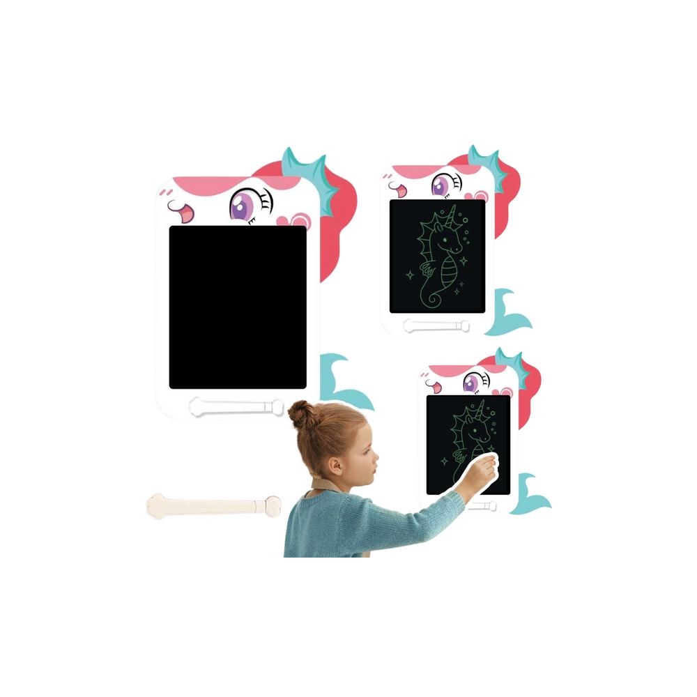 Grafinė piešimo planšetė Markerboard LCD rašiklis Unicorn, baltas