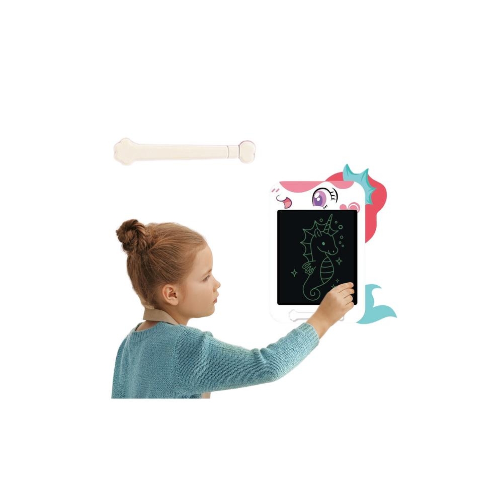 Grafinė piešimo planšetė Markerboard LCD rašiklis Unicorn, baltas