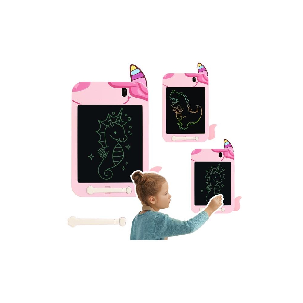 Žymeklių lenta LCD rašiklis Rožinis vienaragis