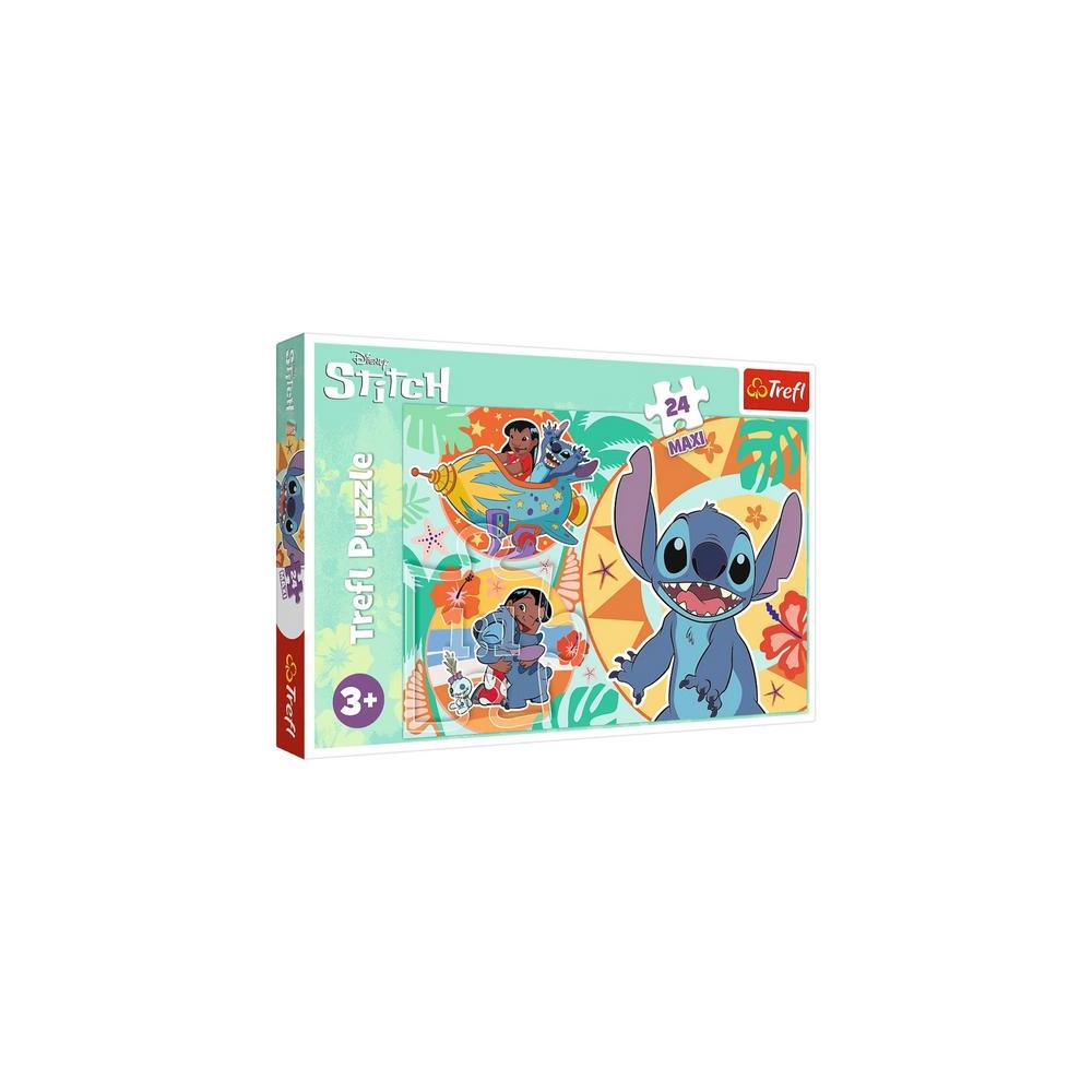Dėlionė 24 vnt. "Maxi Happy Day Lilo and Stitch Trefl" 14365