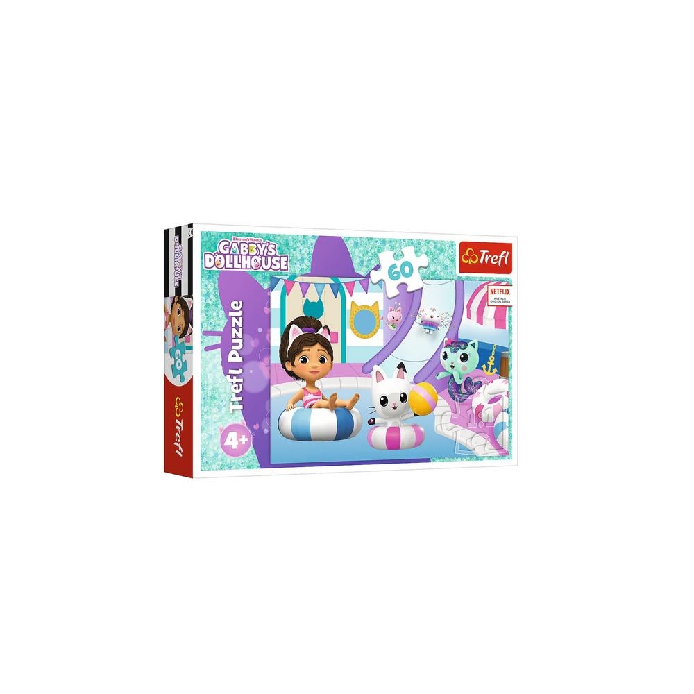 Puzzle - 60 - Gabi na basenie - Koci Domek Gabi - Trefl 17393