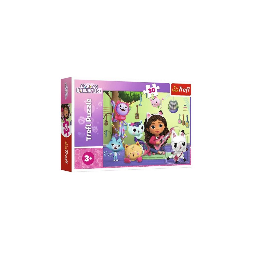 Puzzle - 30 - Gabi i jej uroczy domek - Koci Domek Gabi - Trefl 18301