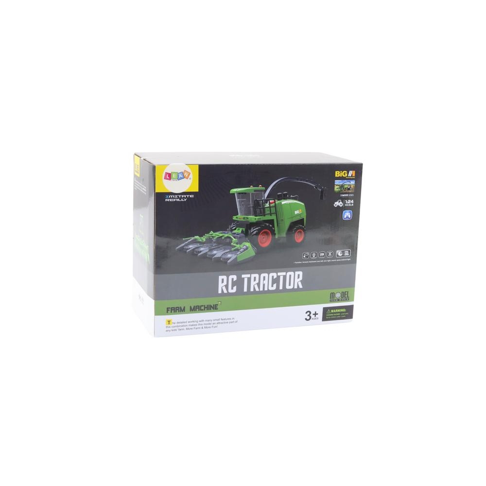 RC 1:24 nuotoliniu būdu valdomas grūdų ir kukurūzų kombainas