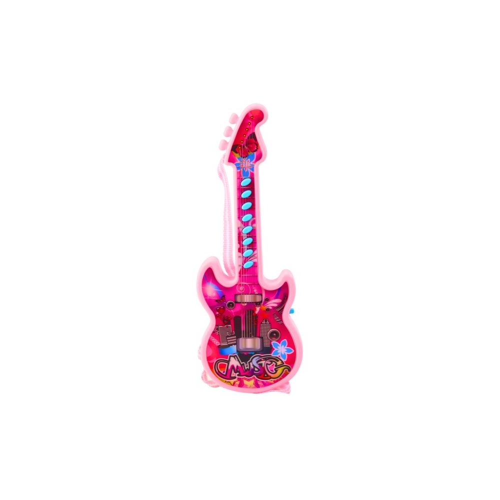 Vaikų elektrinė gitara Melodijos Solmization Range Pink 29cm