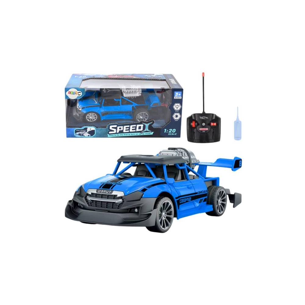 RC nuotolinio valdymo automobilis 1:20 Žibintai Dūmų efektas Mėlyna