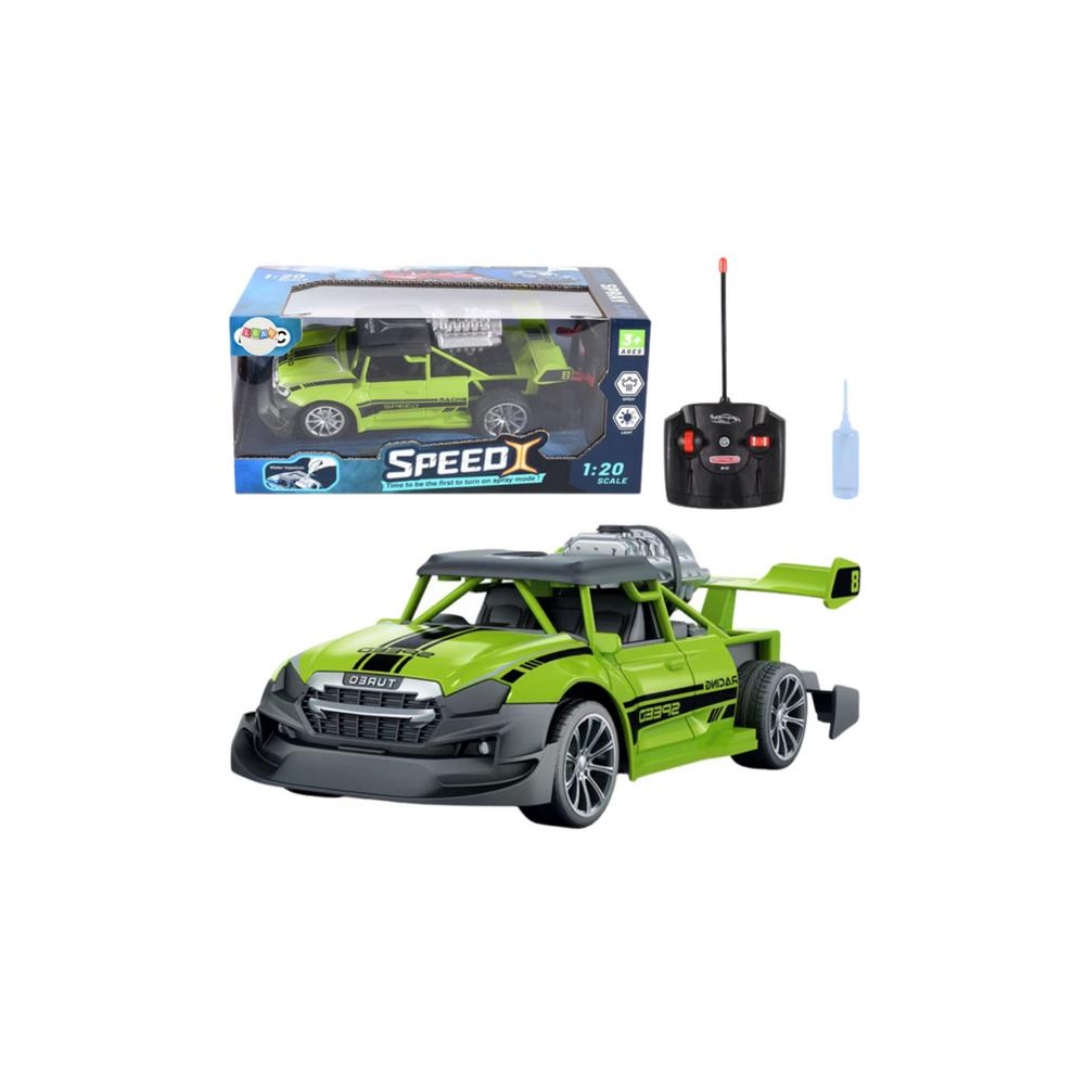 Nuotoliniu būdu valdomas RC automobilis 1:20 Žibintai Dūmų efektas Žalia