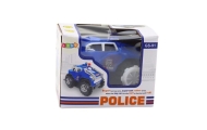 Police Car Rollover Obstacle Sensor 360° Lights Sounds Blue