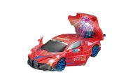 Sporto automobilis kliūčių jutiklis LED rutulys 360° sukimosi žibintai Garsas Raudona