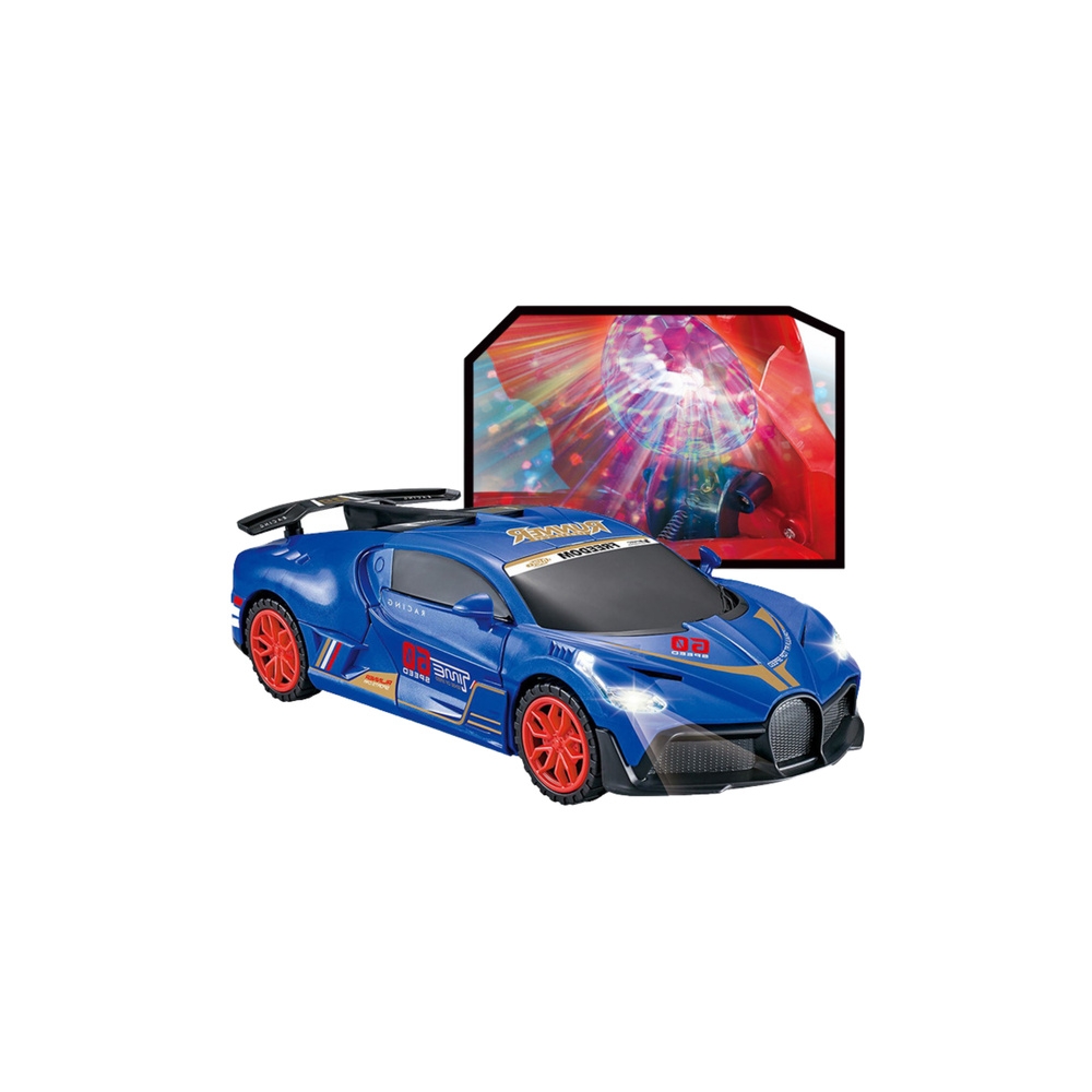 Sportinio automobilio kliūčių jutiklis LED kamuolys 360° sukimosi kampu Šviesos Garsas Mėlyna