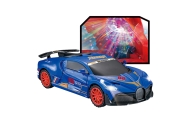 Sports Car Obstacle Sensor Led Ball 360° Rotation Lights Sound Blue
