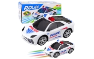 Interaktyvus Policijos automobilis žibintai garsai Baltas