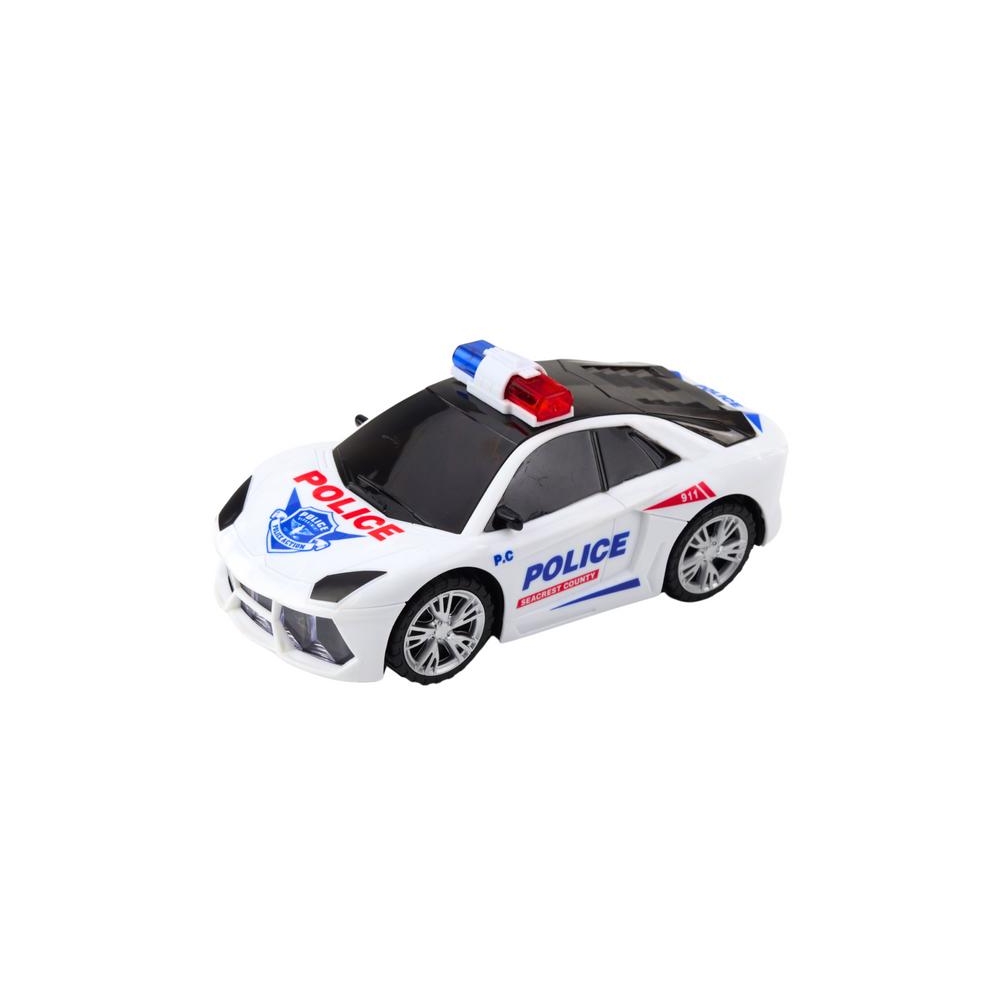Interaktyvus Policijos automobilis žibintai garsai Baltas