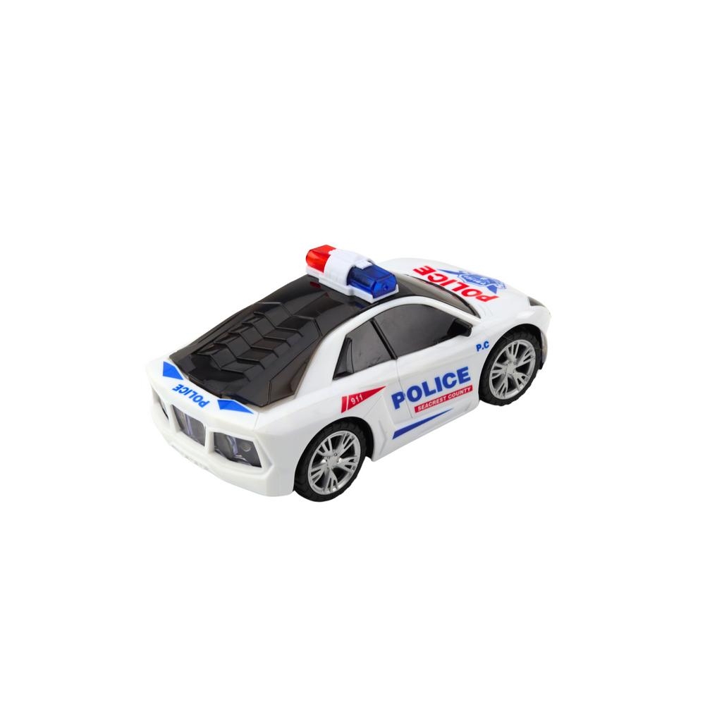 Interaktyvus Policijos automobilis žibintai garsai Baltas