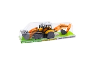 Large Backhoe Loader Agricultural Construction Mobile Yellow