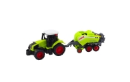 Set of Tractor Tractor Agricultural Baler Hay Baler Green