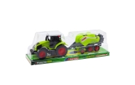 Set of Tractor Tractor Agricultural Baler Hay Baler Green