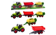 Set of Agricultural Tractor Trailer Press Agricultural Machine